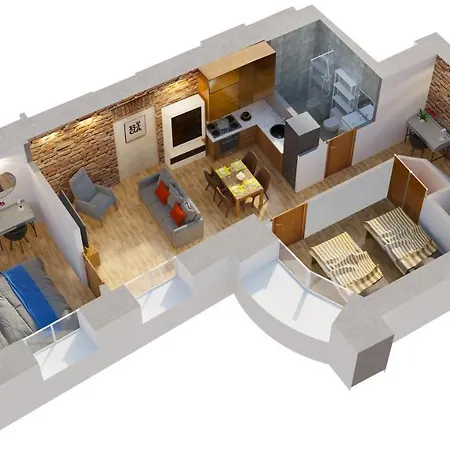 Cosy 2 Bedroom In Center Апартаменты Рига